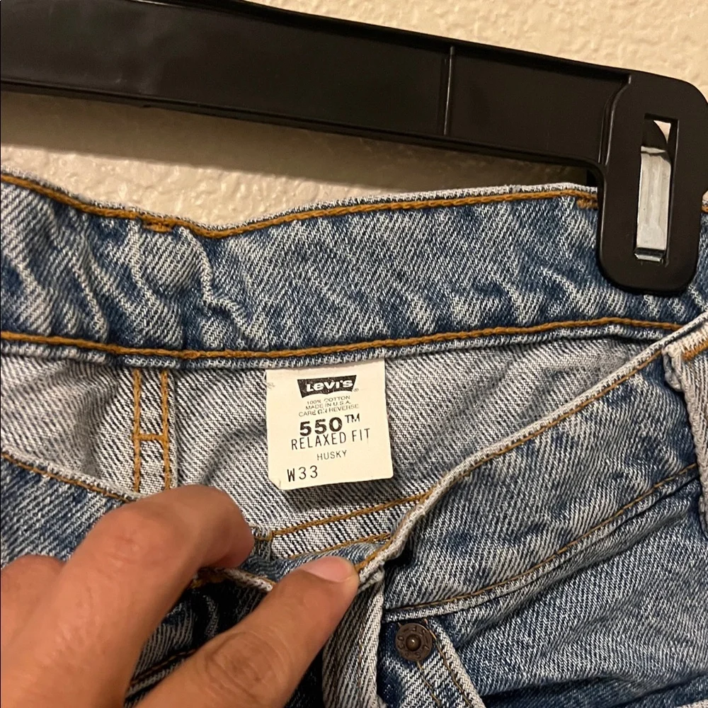 Vintage Levi's Men's Straight Blue Jeans Orange tab